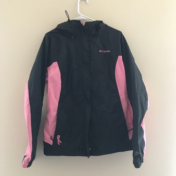 columbia breast cancer rain jacket